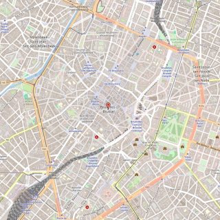 Kaart van Brussel (Brussels)