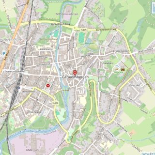 Kaart van Geraardsbergen