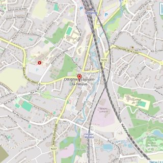 Kaart van Ottignies-Louvain-la-Neuve