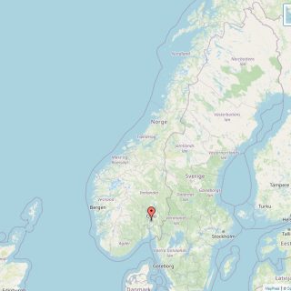 Kaart van Noorwegen