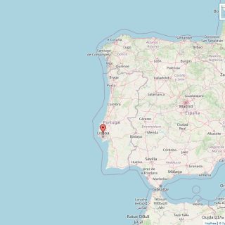Kaart van Portugal