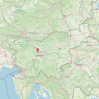 Kaart van Slovenië