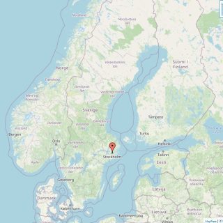 Kaart van Zweden